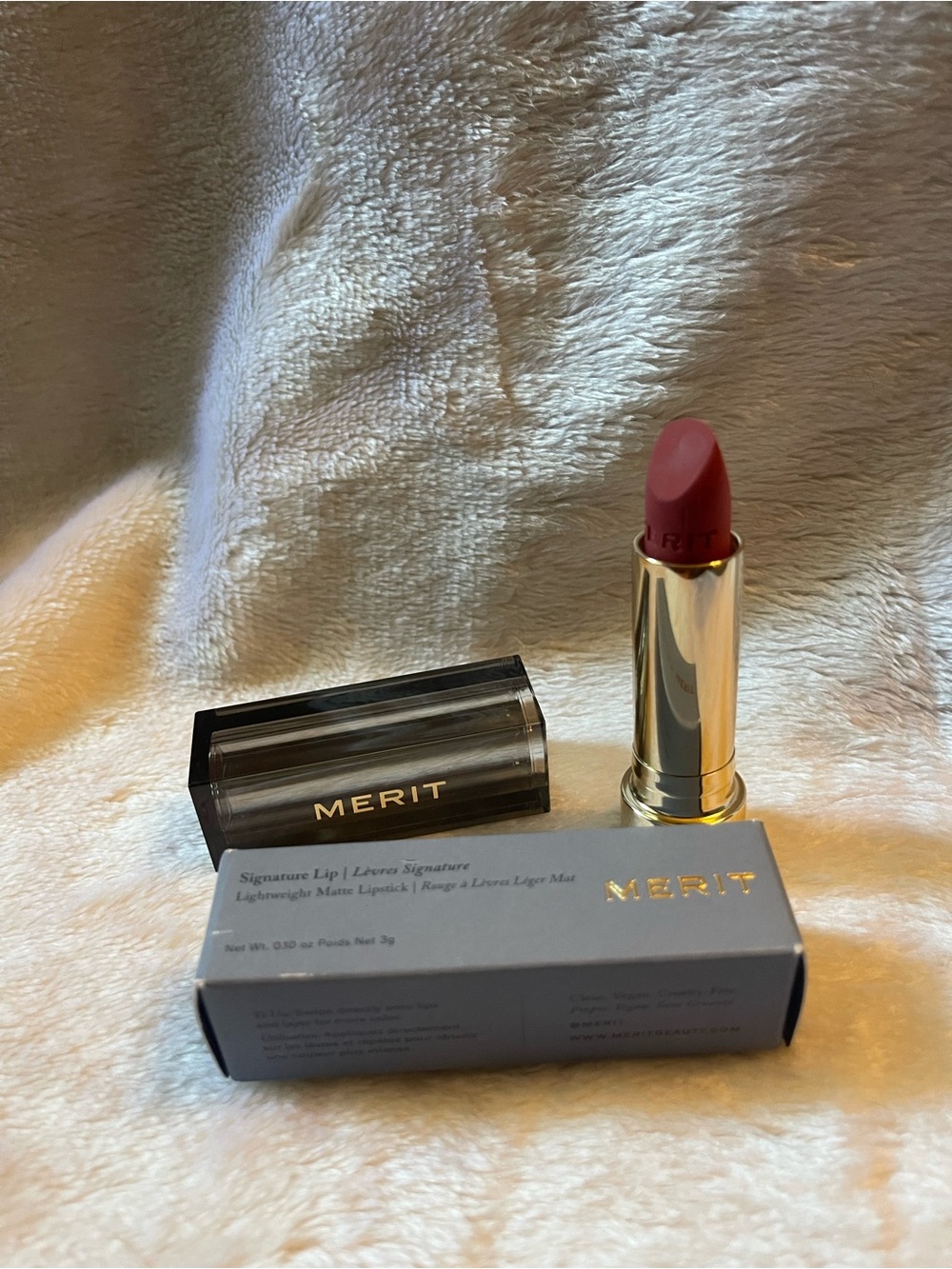 MERIT Signature Lip Matte Lipstick — Sunday